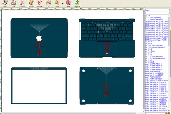 Μηχανή κατασκευής δέρματος για φορητό υπολογιστή σχεδιασμένη για προσωπική και επαγγελματική διακόσμηση με ολοκληρωμένο πακέτο υλικών και υποστήριξη λογισμικού