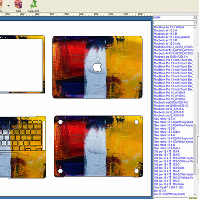 Λογισμικό ODM για Laptop Skin Making Machine Daqin Full Body Screen Guard