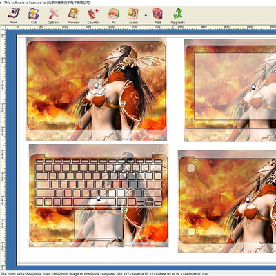 Σχεδιασμός OEM Laptop Skin Machine, Laptop Skin Heat Press Machine