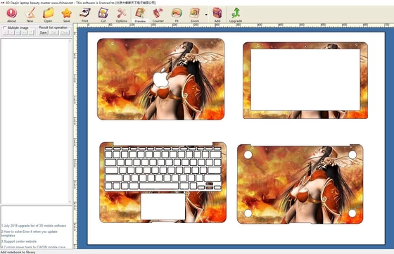 Δέρμα lap-top Daqin ABS που κατασκευάζει τη μηχανή για το πάχος 0.11.5mm