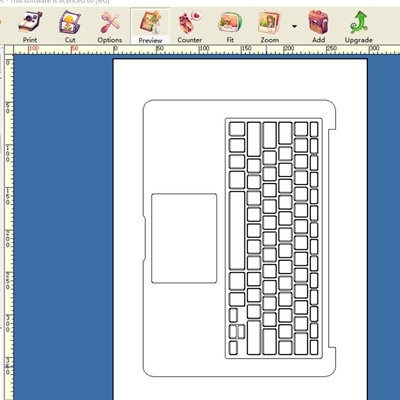 Προσαρμοσμένη εκτύπωση Laptop Skin Machine Making for PET
