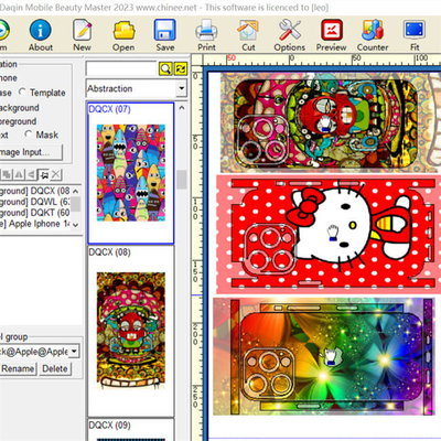Πρόγραμμα A3 Mobile Skin Cutter Daqin Die Cut Sticker Maker Diy Stickers