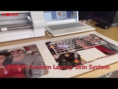 τρισδιάστατο δέρμα lap-top αυτοκόλλητων ετικεττών συνήθειας Daqin που κατασκευάζει τη μηχανή